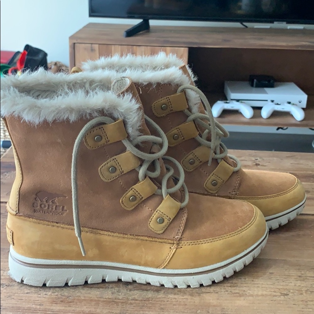 Sorel explorer lace up boots